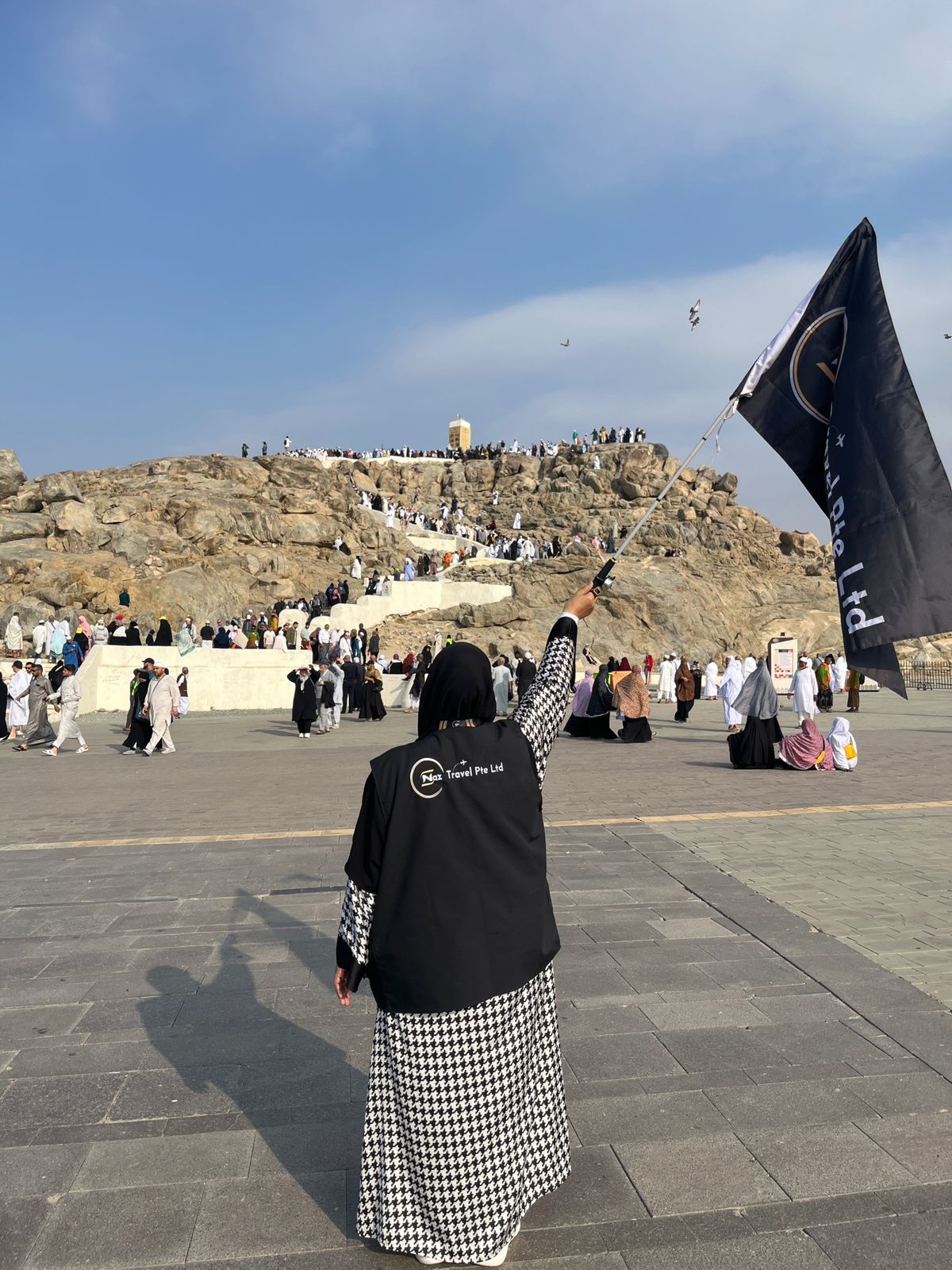 Naz Travel group at the airport before departure